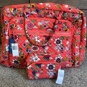 Vera Bradley Iconic Weekender Travel Cosmetic Bag